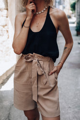 Afterdark tie back top